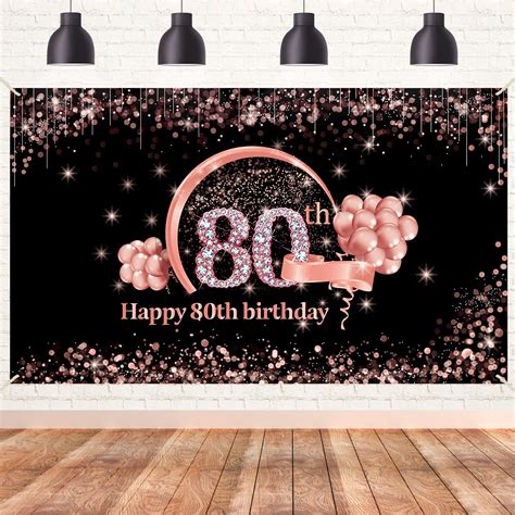 Buy Lnlofen Happy Th Birthday Banner Backdrop Decorations For Women