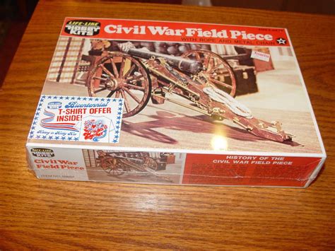Vintage Military Model Hobby Kits Civil War Field Piece Cannon No