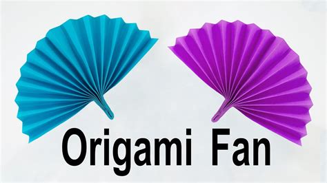 Origami Fan Tutorial Traditional Youtube