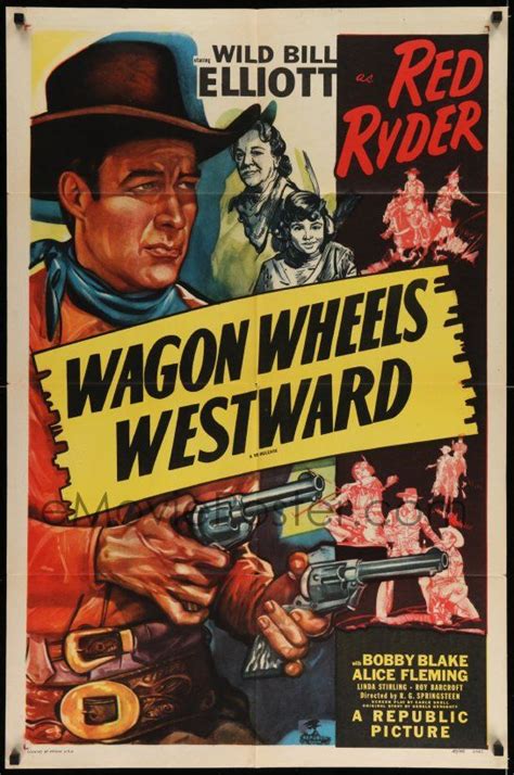 6b928 Wagon Wheels Westward 1sh R49 Wild Bill Elliott