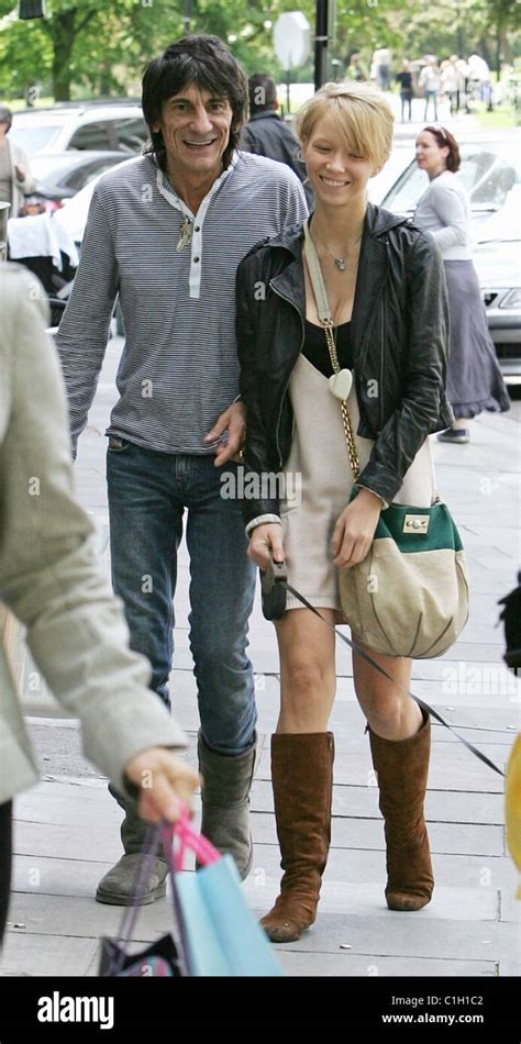 Ronnie Wood And His Girlfriend Ekaterina Ivanova On Their Way To