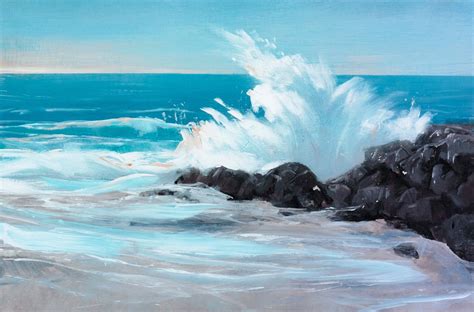Painting Ocean Waves In Watercolor At Explore