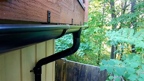 Black Lindab Gutters and Downpipes | Gutters, Euro style, European