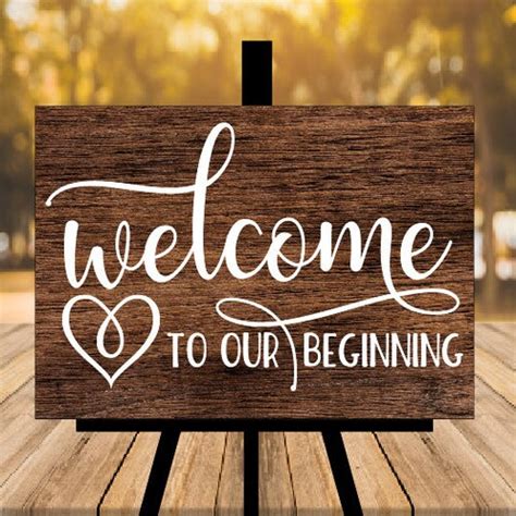 Rustic Wedding Welcome Sign Etsy Uk