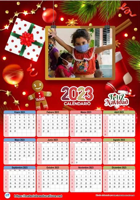Calendario Editable 2023 Para Imprimir Modelo 10 Materiales Educativos