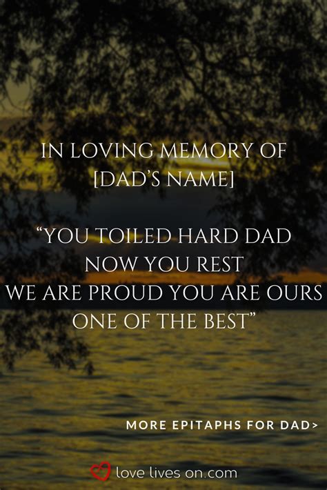150+ Best Epitaph Examples | Tombstone quotes, Dad quotes ...