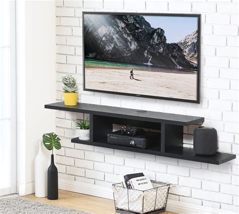 Fitueyes Floating Tv Shelf Wall Mounted Media Console Entertainment