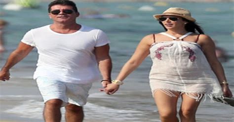 simon cowell and pregnant lauren silverman spotted together in st tropez e news