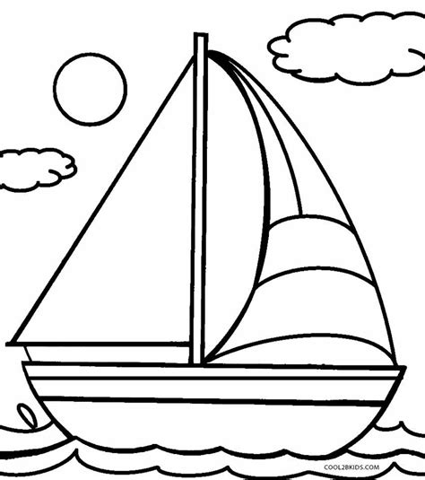 Desenhos de Barco para colorir Páginas para impressão grátis