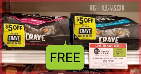 If you are a pet lover and are sick and tired of having to order your cat and dog food separately, you will thoroughly enjoy shopping with crave. Crave Premium Natural Dry Dog Food - FREE at Publix