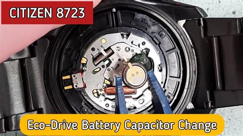 CITIZEN Eco Drive 8723 Battery Capacitor Change YouTube