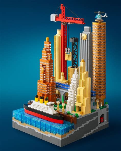 Lego Microscale Cities — Jeff Friesen Lego Art Toy Photography