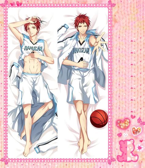 Anime Cartoon Kuroko No Basketball Double Bolster Hugging Pillow Case Cover Pillowcase Peach