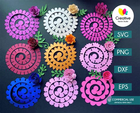 10 Rolled Flower Svg Files Free Svg Cut Files