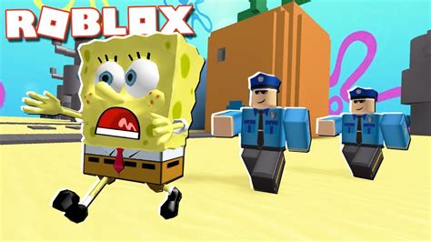 Roblox Adventures Spongebob Escapes From Prison In Roblox Spongebob
