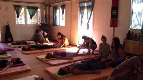 learning thai massage in sunshine house greece youtube