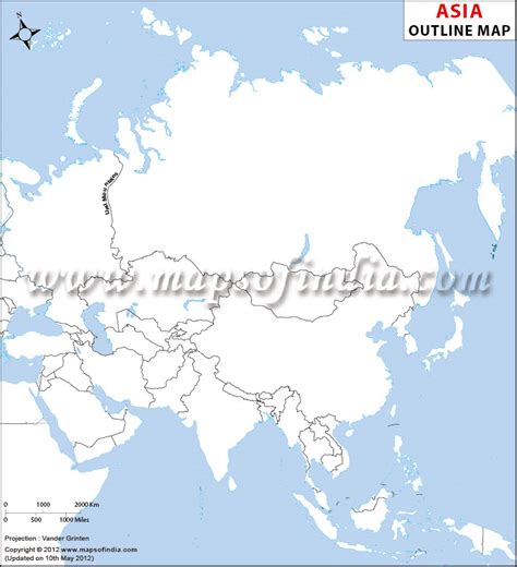 Best Templates Asia Blank Map