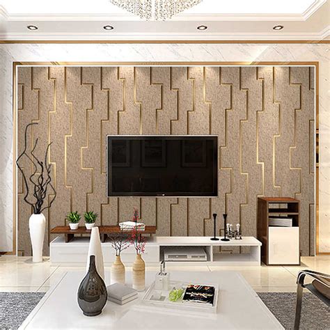 Beigewhitegrey Luxury Modern Wallpaper For Bedroom Walls Covering