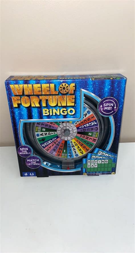 Wheel Of Fortune Bingo Game By Mattel Games Spin The Wheel Indoor