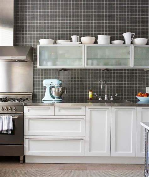 Kitchen contemporary kitchen splash guard popular backsplashes from white and black kitchen backsplashes, image by:sechl.com builddirect backsplash ideas for black granite countertops and white cabinets do not forget to share this site to friends and family who are in social press, such. Black Grid Backsplash - Contemporary - kitchen - Cameron ...