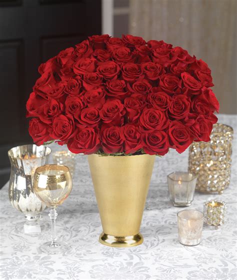 50 Red Roses Bouquet Long Stem Roses Calyx Flowers