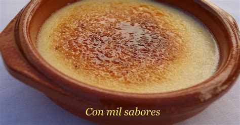 Con Mil Sabores CREMA CATALANA CASERA