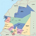 mauritania political map | Order and download mauritania political map