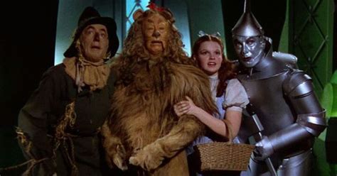 Scarecrow Cowardly Lion Dorothy And The Tin Man Movie The Wizard