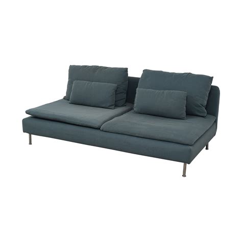 Samt couch samtsofa rosa gold. 77% OFF - IKEA IKEA Grey Green Two-Cushion Armless Couch ...