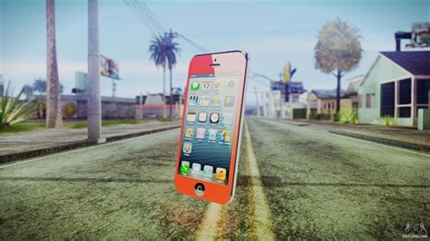 Iphone 5 Red For Gta San Andreas