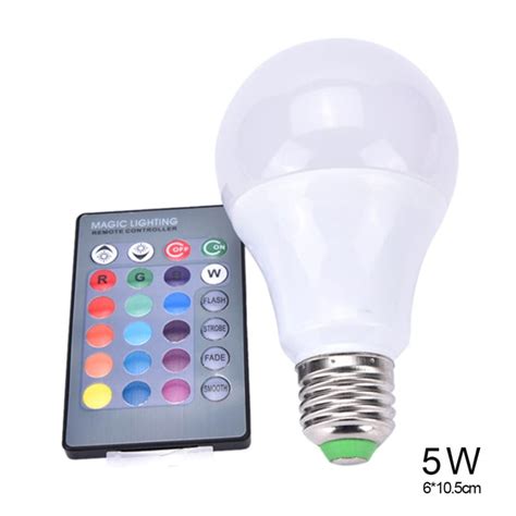 Rgb Led Bulb E27 3w 5w Color Changing Light Bulbs And Daylight White
