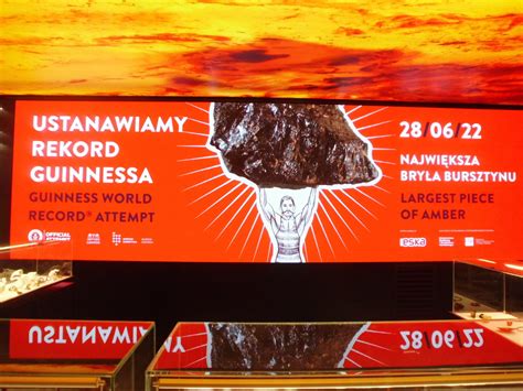 Bursztynowy rekord Guinnessa ustanowiony w Gdańsku 28 czerwca 2022 w