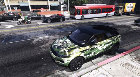 Camouflage Skull Livery For Range Rover Evoque 2 Versions Gta 5 Mods