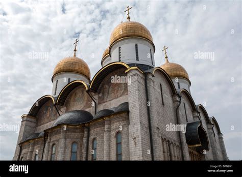 The Assumption Cathedral Kremlin Moscow Russia Stock Photo Alamy