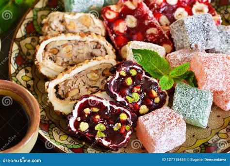 Turkish Delight Traditional Turkish Sweets Stock Photo Image Of