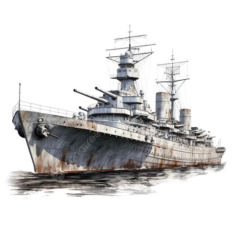 Navio De Guerra Da Segunda Guerra Mundial Retrô Png Navio De Guerra