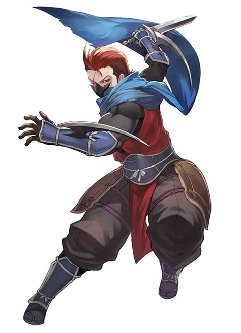 Saizo Battle Stance From Fire Emblem Heroes Art Illustration Artwork