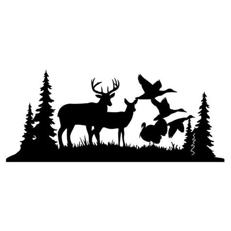 Silhouette Deer Scene Svg 75 Svg File Cut Cricut