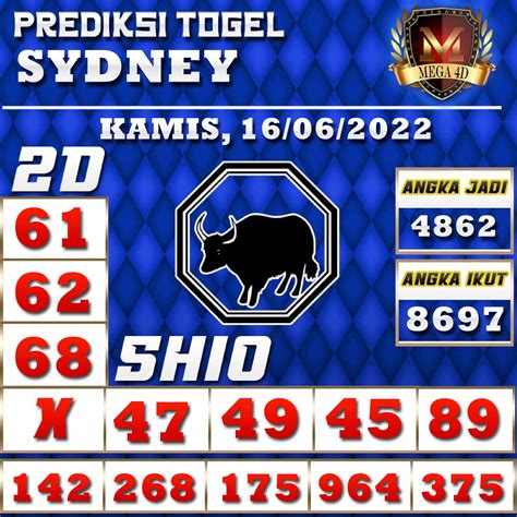 Prediksi Jitu Sydney Hari Ini Kamis Juni Togel Online