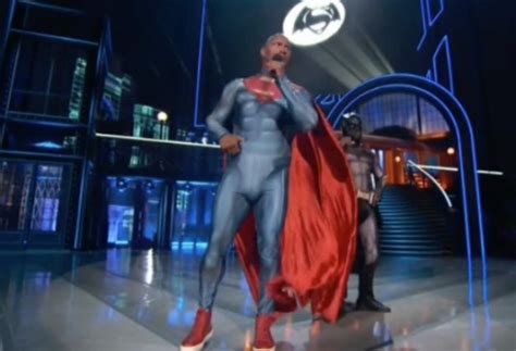 The Rock Dressed Up As Superman And We Need To Talk About His Bulge