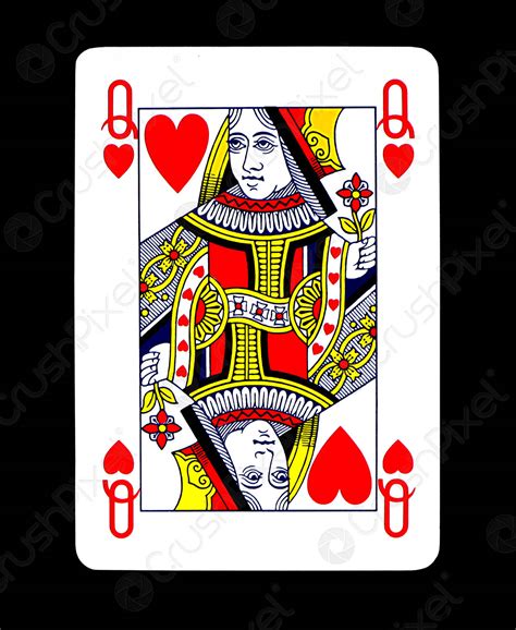 Queen Of Hearts Playing Card Svg