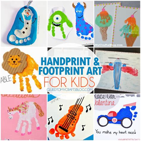 Handprint And Footprint Art For Kids