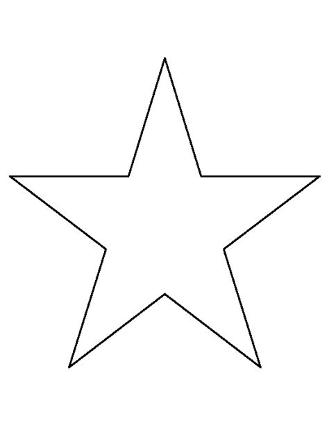 Free Printable 8 Inch Star Pattern For Crafts And Scrapbooking