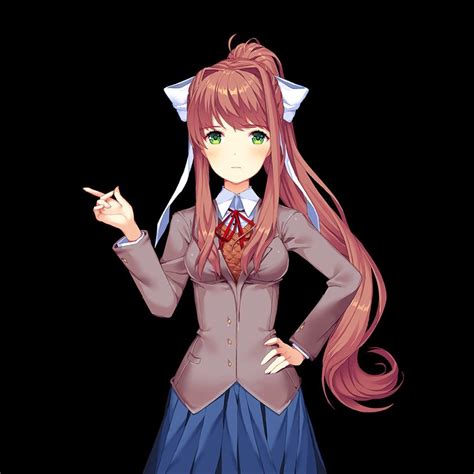 Monika Sprite Doki Doki Literature Club Ddlc Doki Zelda Characters