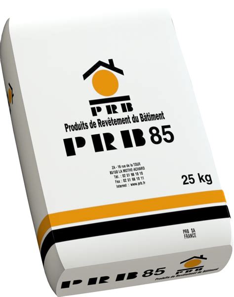 Enduit d'argile monocouche terre rouge du royant pour le dressage et la finition des murs intérieurs. PRB - Enduit imperméable monocouche universel PRB 85 ...