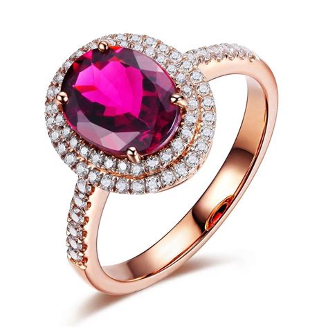 Pink diamonds are quite rare and unique. Designer 2 Carat Pink Sapphire and Diamond Halo Engagement ...