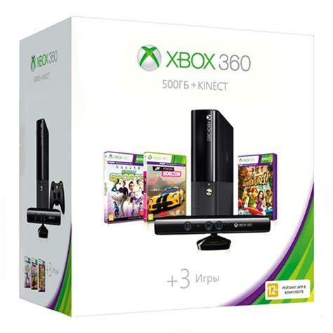 Xbox 360 500gb E черный Kinect Kinect Sports Forza Horizon