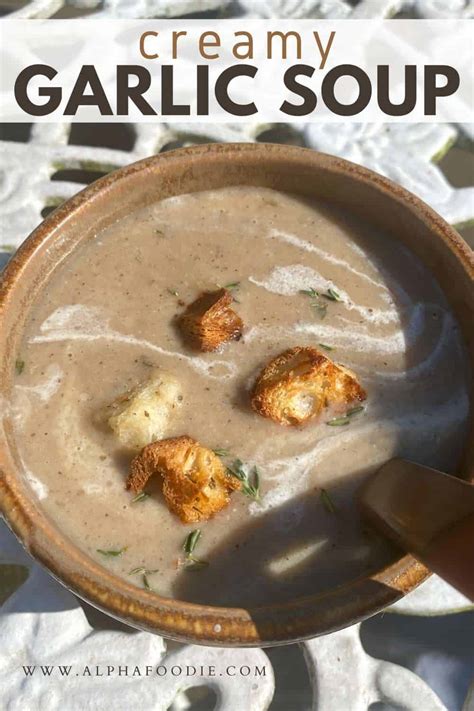 Creamy Roasted Garlic Potato Soup Gf Vegan Optional Alphafoodie