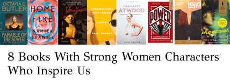 8 Books With Strong Women Characters Who Inspire Us The Curious Reader