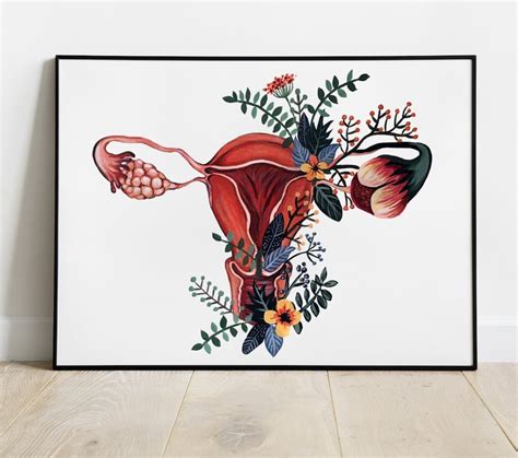 Vagina Art Print Feminist Feminism Vagina Poster Anatomy Art Etsy